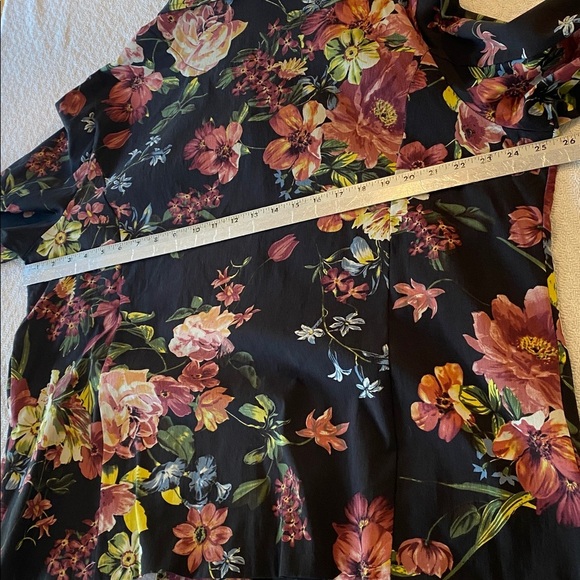 Guillaume Floral Button-Up Jacket Shacket Boho Cottagecore business casual black - Picture 9 of 14